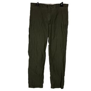Banana Republic Corduroy Chino Pants Men's 31x32 Olive Green Cotton Mid-Rise‎